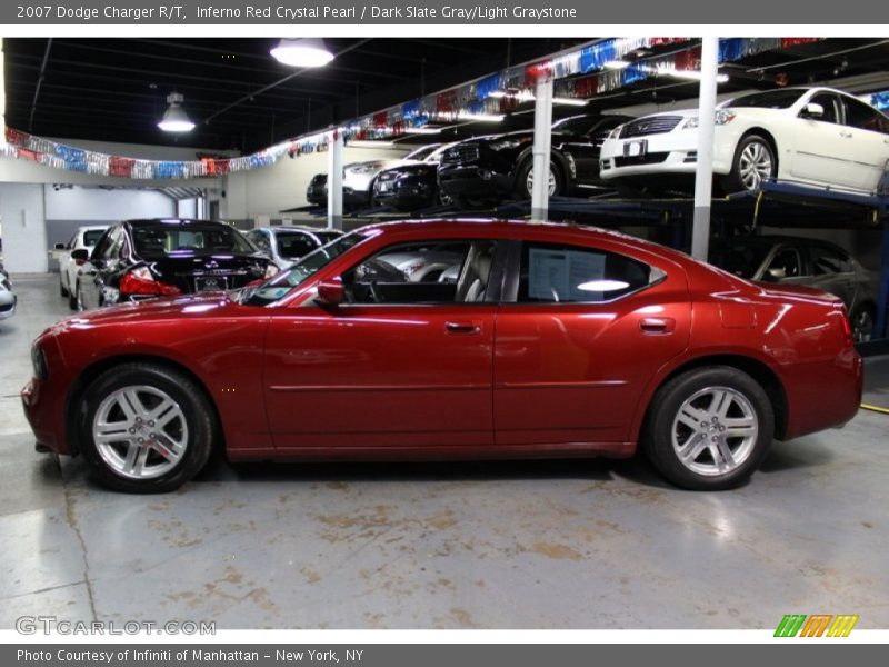 Inferno Red Crystal Pearl / Dark Slate Gray/Light Graystone 2007 Dodge Charger R/T