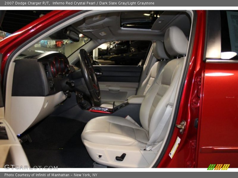 Inferno Red Crystal Pearl / Dark Slate Gray/Light Graystone 2007 Dodge Charger R/T