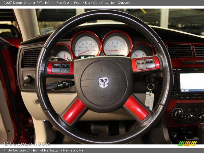 Inferno Red Crystal Pearl / Dark Slate Gray/Light Graystone 2007 Dodge Charger R/T
