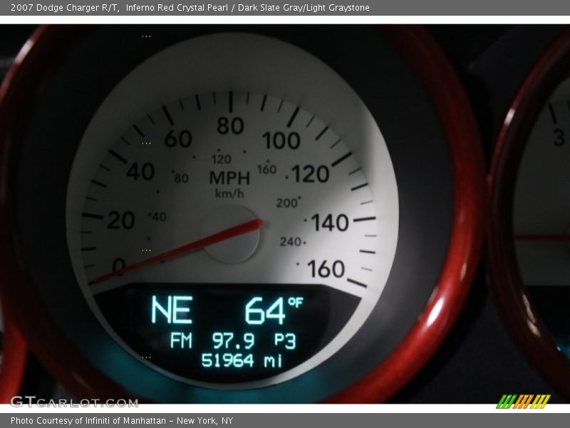 Inferno Red Crystal Pearl / Dark Slate Gray/Light Graystone 2007 Dodge Charger R/T