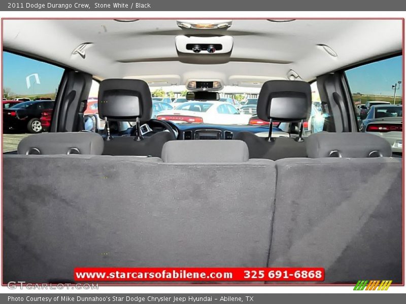 Stone White / Black 2011 Dodge Durango Crew