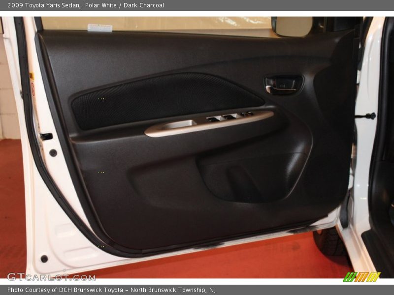 Polar White / Dark Charcoal 2009 Toyota Yaris Sedan