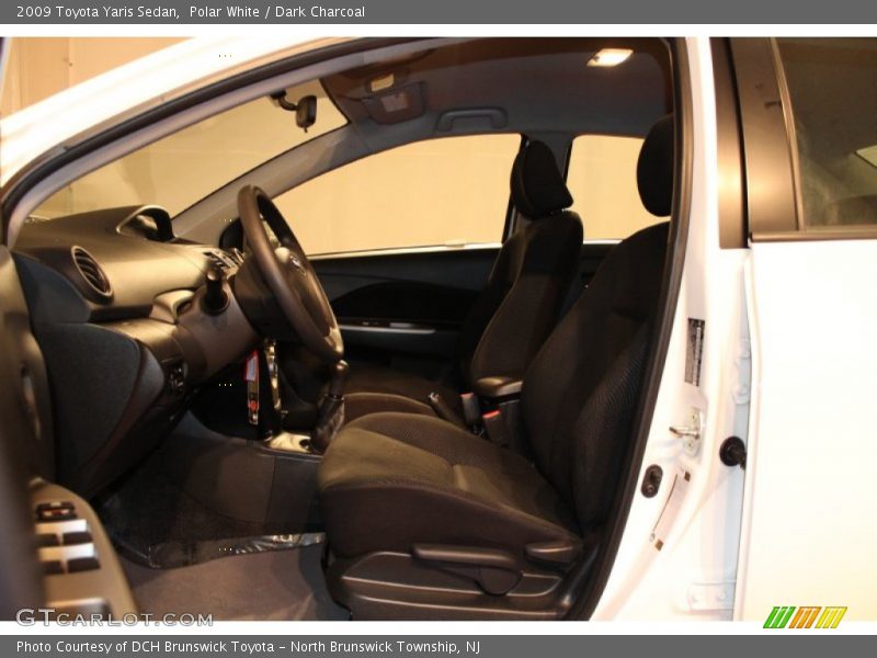 Polar White / Dark Charcoal 2009 Toyota Yaris Sedan
