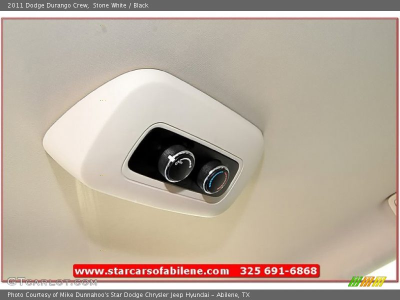 Stone White / Black 2011 Dodge Durango Crew
