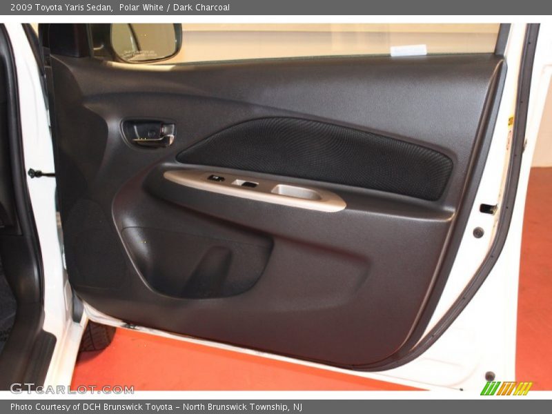 Polar White / Dark Charcoal 2009 Toyota Yaris Sedan