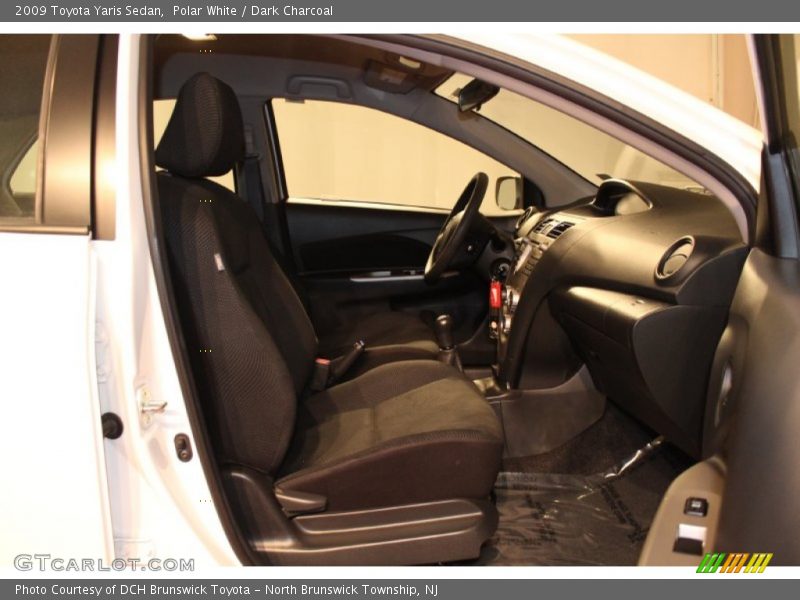 Polar White / Dark Charcoal 2009 Toyota Yaris Sedan