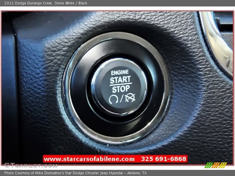 Stone White / Black 2011 Dodge Durango Crew