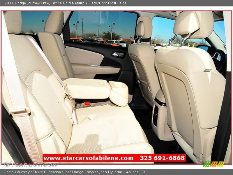 White Gold Metallic / Black/Light Frost Beige 2011 Dodge Journey Crew