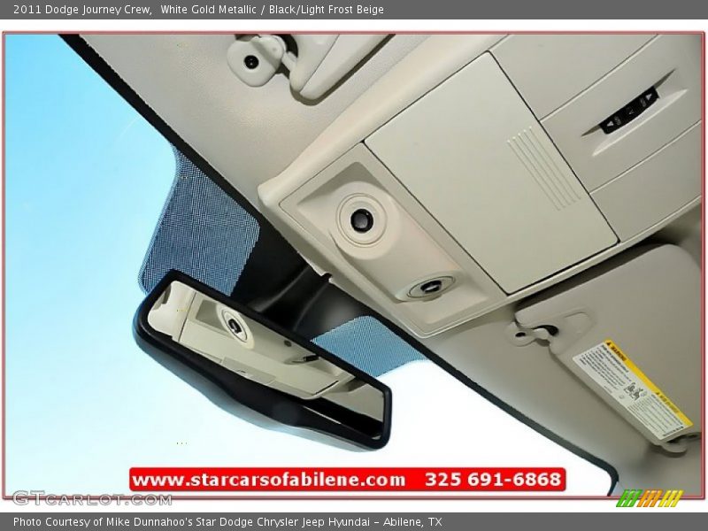 White Gold Metallic / Black/Light Frost Beige 2011 Dodge Journey Crew