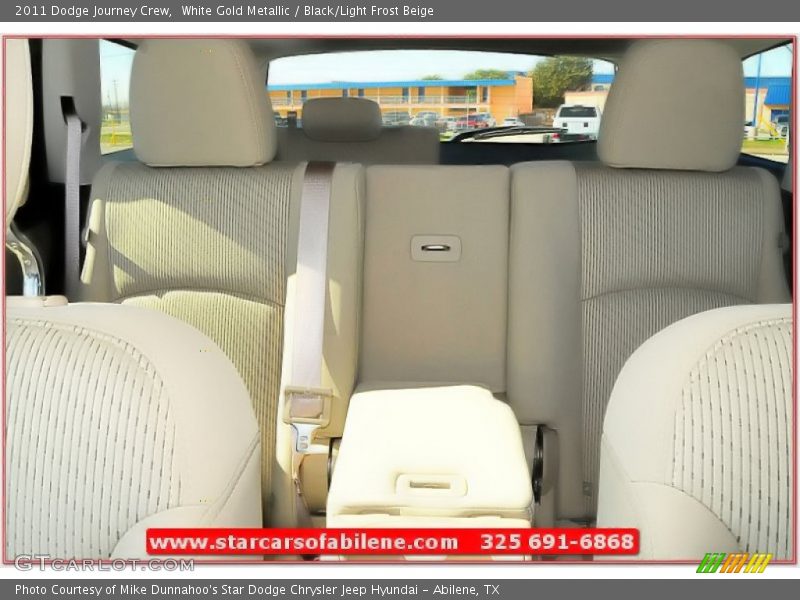 White Gold Metallic / Black/Light Frost Beige 2011 Dodge Journey Crew
