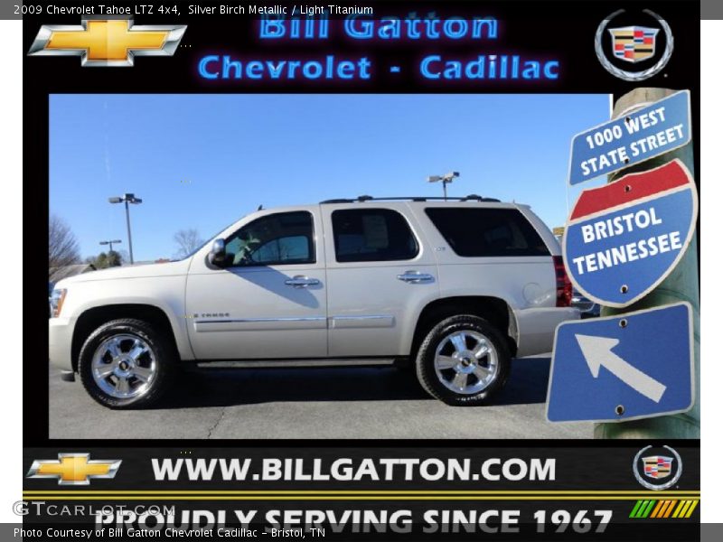 Silver Birch Metallic / Light Titanium 2009 Chevrolet Tahoe LTZ 4x4