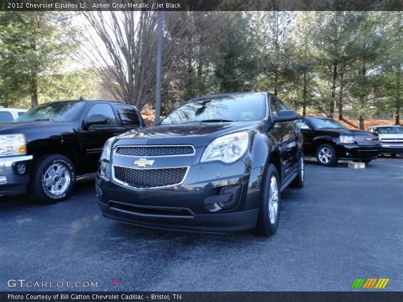 Ashen Gray Metallic / Jet Black 2012 Chevrolet Equinox LS