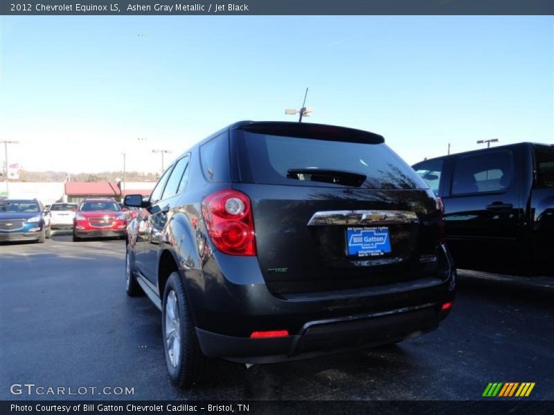 Ashen Gray Metallic / Jet Black 2012 Chevrolet Equinox LS