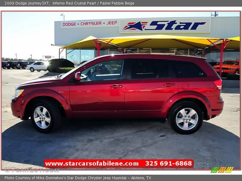 Inferno Red Crystal Pearl / Pastel Pebble Beige 2009 Dodge Journey SXT