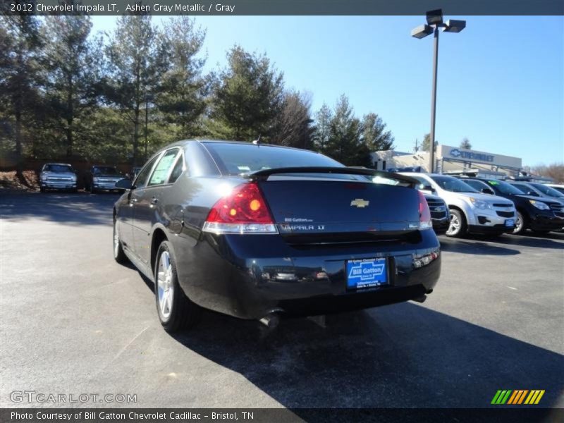 Ashen Gray Metallic / Gray 2012 Chevrolet Impala LT