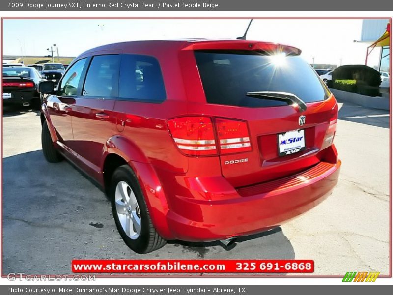 Inferno Red Crystal Pearl / Pastel Pebble Beige 2009 Dodge Journey SXT