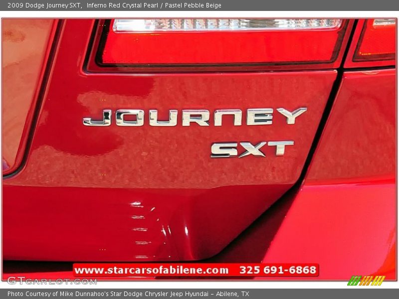 Inferno Red Crystal Pearl / Pastel Pebble Beige 2009 Dodge Journey SXT