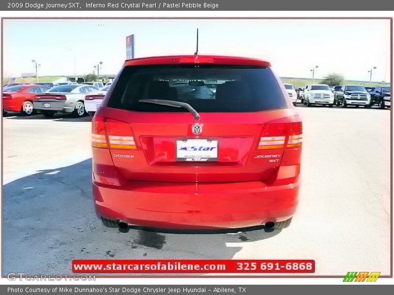Inferno Red Crystal Pearl / Pastel Pebble Beige 2009 Dodge Journey SXT