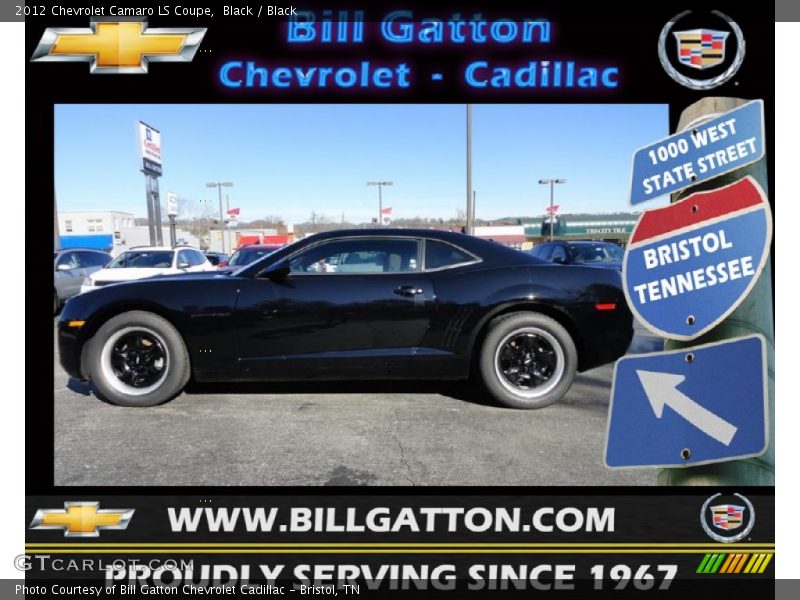 Black / Black 2012 Chevrolet Camaro LS Coupe
