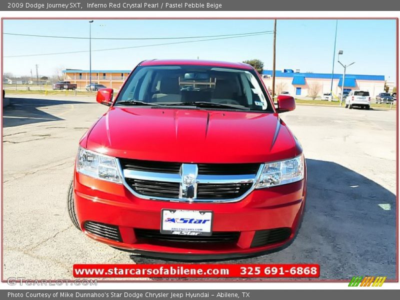 Inferno Red Crystal Pearl / Pastel Pebble Beige 2009 Dodge Journey SXT