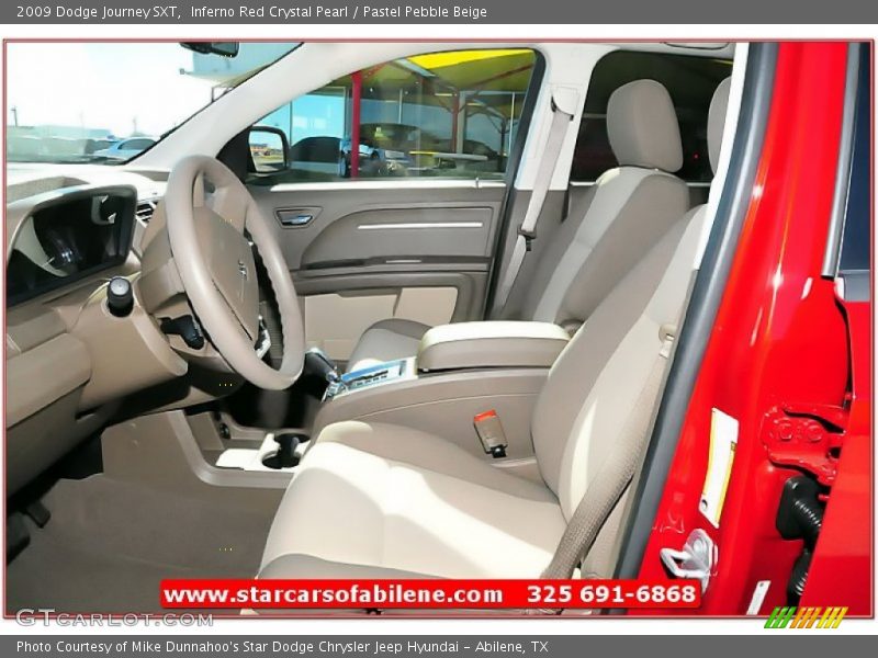 Inferno Red Crystal Pearl / Pastel Pebble Beige 2009 Dodge Journey SXT
