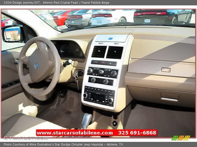 Inferno Red Crystal Pearl / Pastel Pebble Beige 2009 Dodge Journey SXT