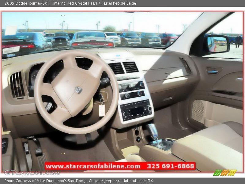 Inferno Red Crystal Pearl / Pastel Pebble Beige 2009 Dodge Journey SXT