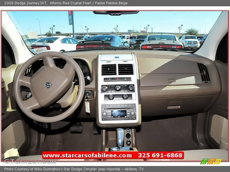 Inferno Red Crystal Pearl / Pastel Pebble Beige 2009 Dodge Journey SXT