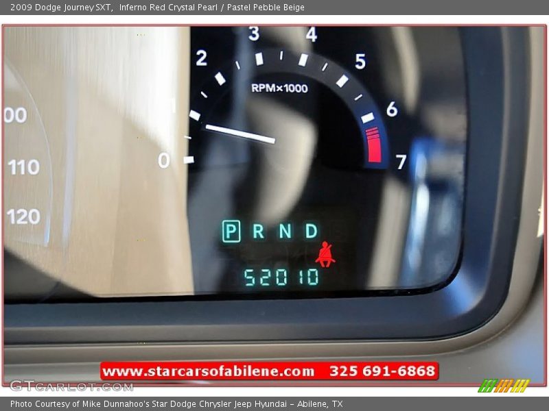 Inferno Red Crystal Pearl / Pastel Pebble Beige 2009 Dodge Journey SXT
