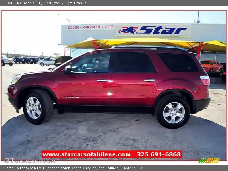 Red Jewel / Light Titanium 2008 GMC Acadia SLE