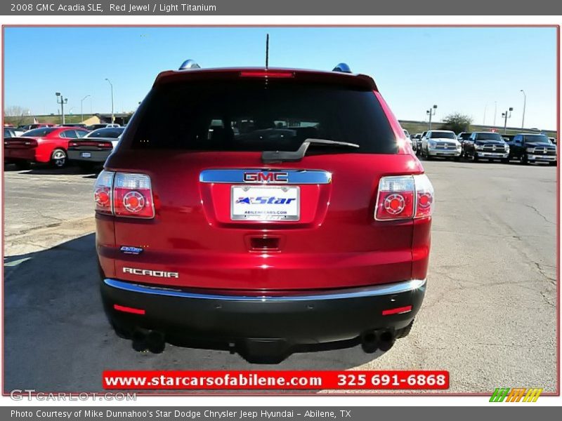Red Jewel / Light Titanium 2008 GMC Acadia SLE