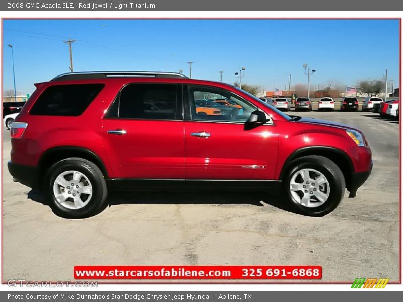 Red Jewel / Light Titanium 2008 GMC Acadia SLE