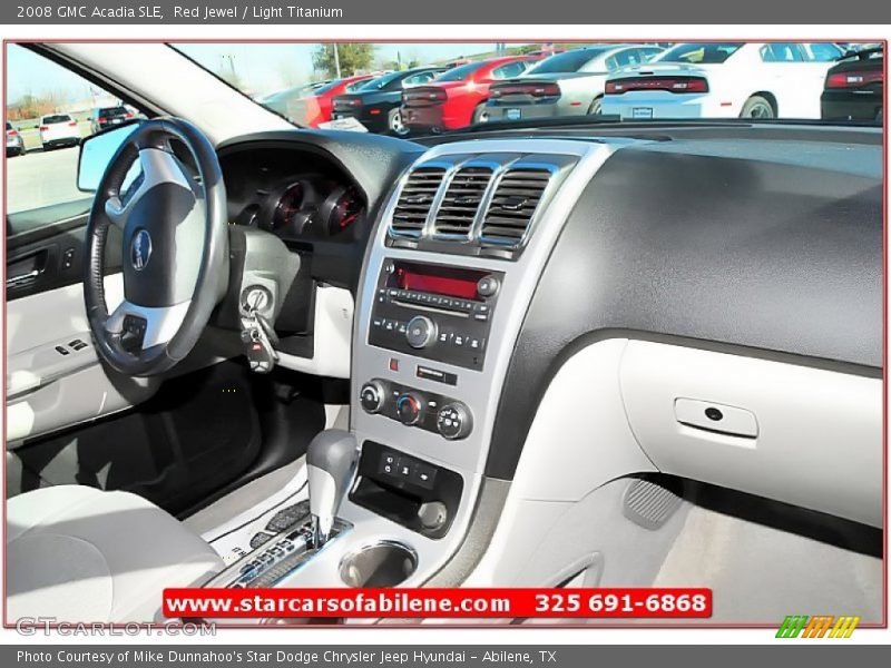 Red Jewel / Light Titanium 2008 GMC Acadia SLE