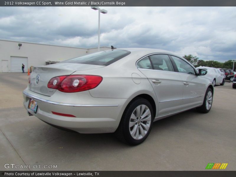 White Gold Metallic / Black/Cornsilk Beige 2012 Volkswagen CC Sport
