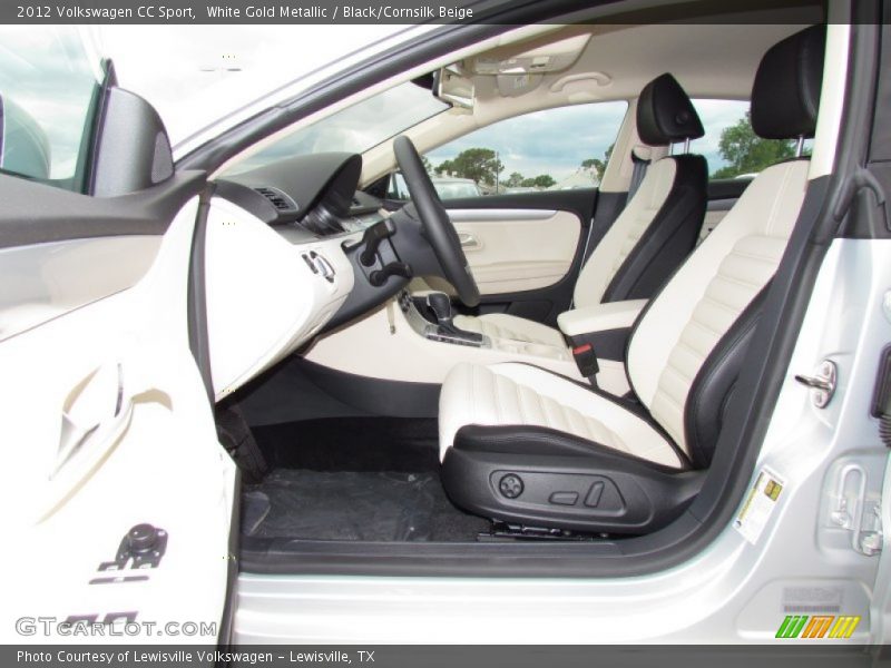 White Gold Metallic / Black/Cornsilk Beige 2012 Volkswagen CC Sport