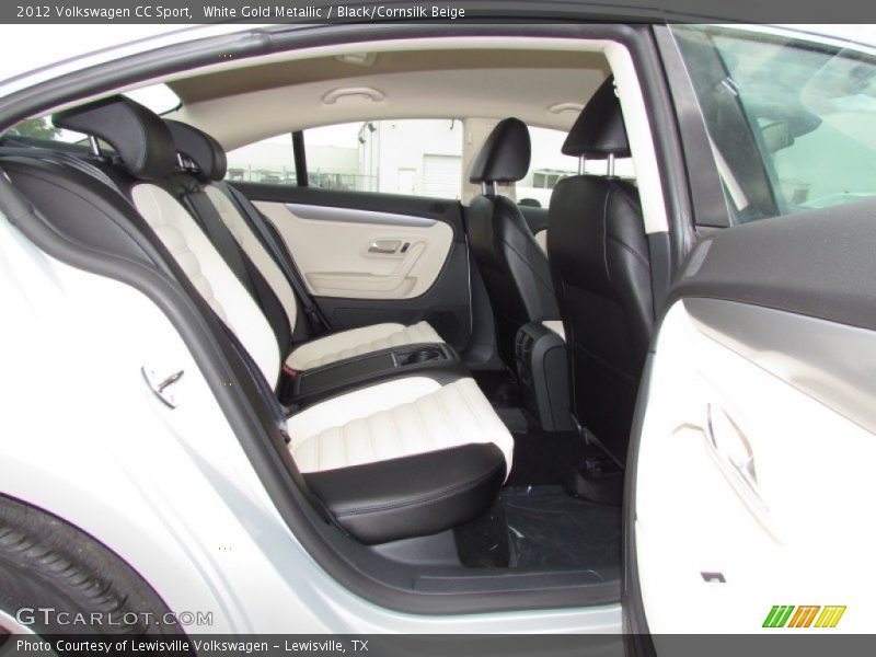 White Gold Metallic / Black/Cornsilk Beige 2012 Volkswagen CC Sport