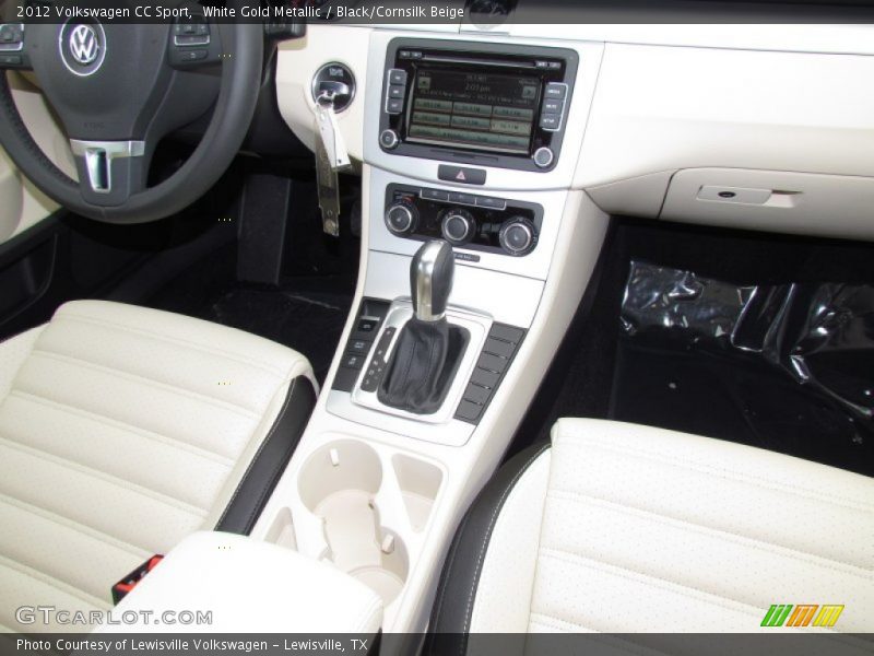 White Gold Metallic / Black/Cornsilk Beige 2012 Volkswagen CC Sport