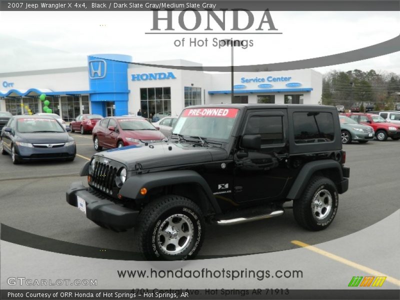 Black / Dark Slate Gray/Medium Slate Gray 2007 Jeep Wrangler X 4x4