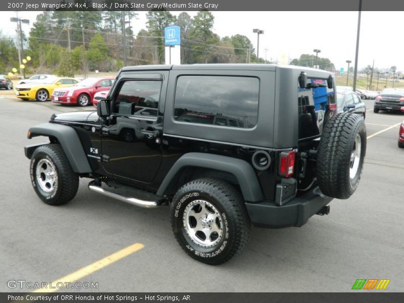 Black / Dark Slate Gray/Medium Slate Gray 2007 Jeep Wrangler X 4x4