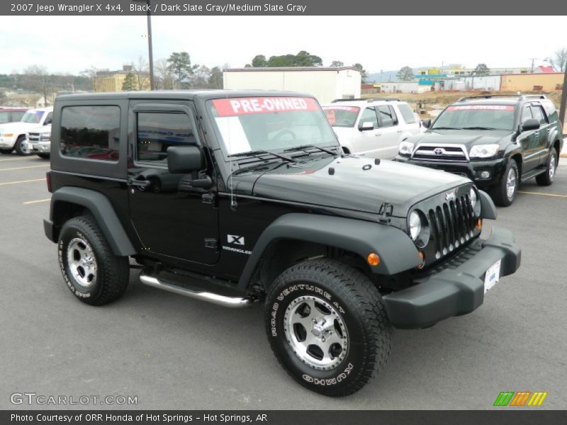 Black / Dark Slate Gray/Medium Slate Gray 2007 Jeep Wrangler X 4x4