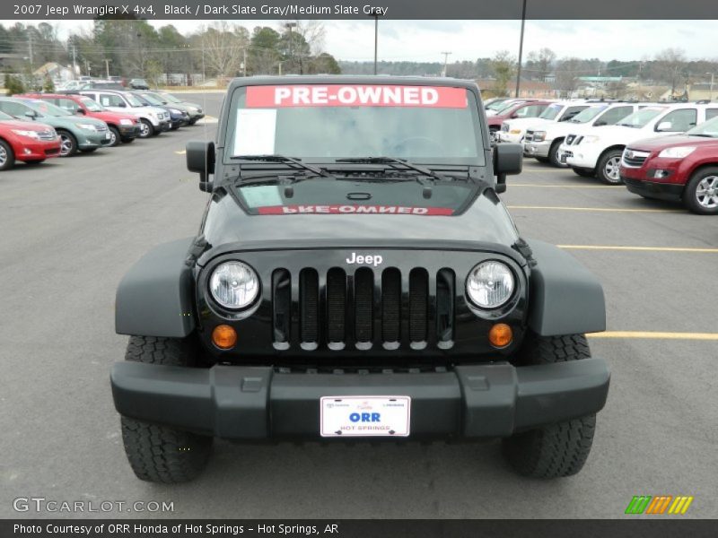 Black / Dark Slate Gray/Medium Slate Gray 2007 Jeep Wrangler X 4x4