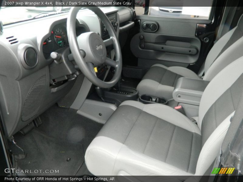 Black / Dark Slate Gray/Medium Slate Gray 2007 Jeep Wrangler X 4x4