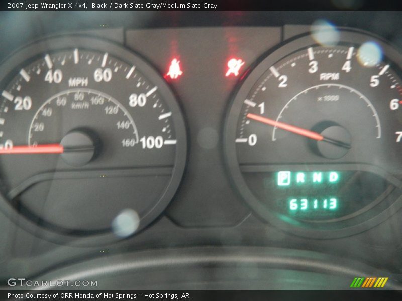 Black / Dark Slate Gray/Medium Slate Gray 2007 Jeep Wrangler X 4x4