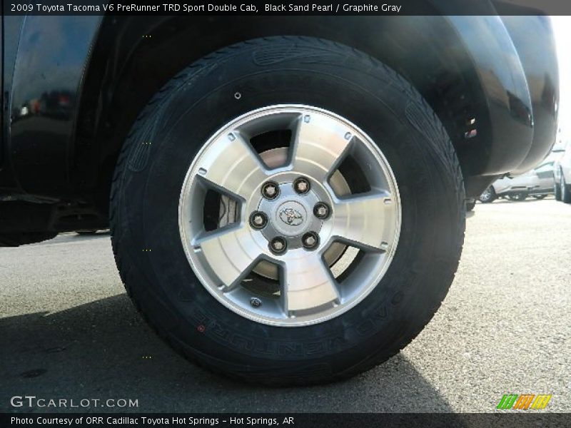Black Sand Pearl / Graphite Gray 2009 Toyota Tacoma V6 PreRunner TRD Sport Double Cab