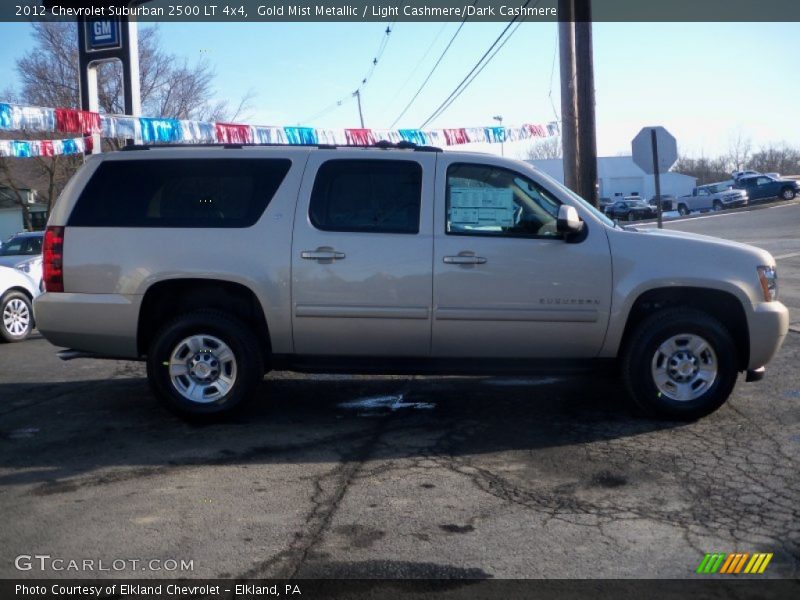 Gold Mist Metallic / Light Cashmere/Dark Cashmere 2012 Chevrolet Suburban 2500 LT 4x4