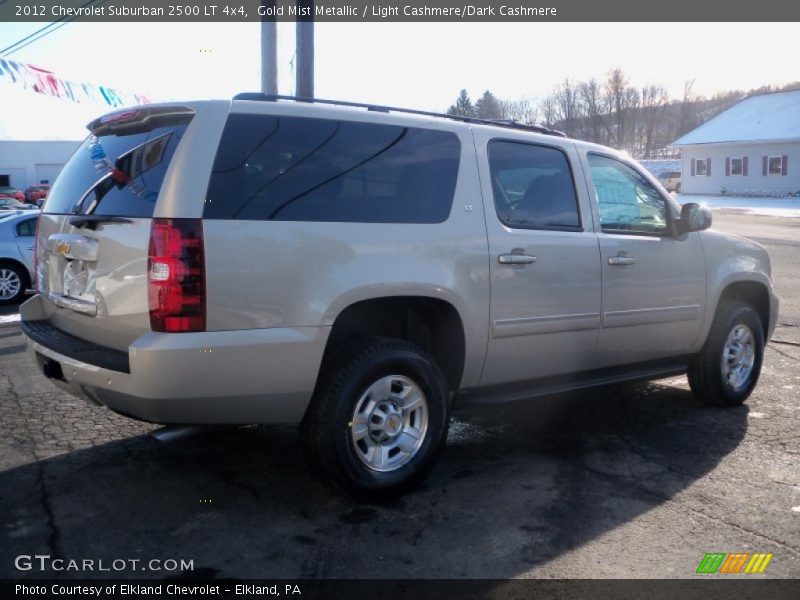 Gold Mist Metallic / Light Cashmere/Dark Cashmere 2012 Chevrolet Suburban 2500 LT 4x4