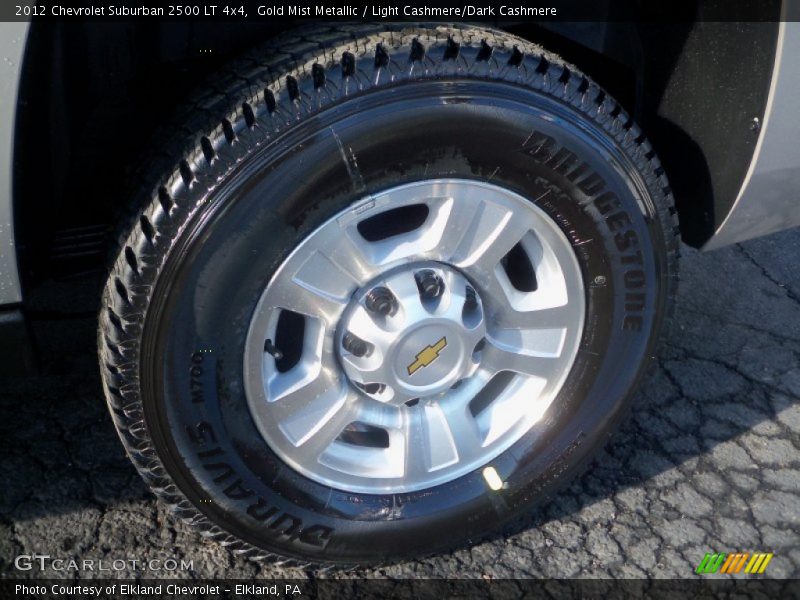 Gold Mist Metallic / Light Cashmere/Dark Cashmere 2012 Chevrolet Suburban 2500 LT 4x4