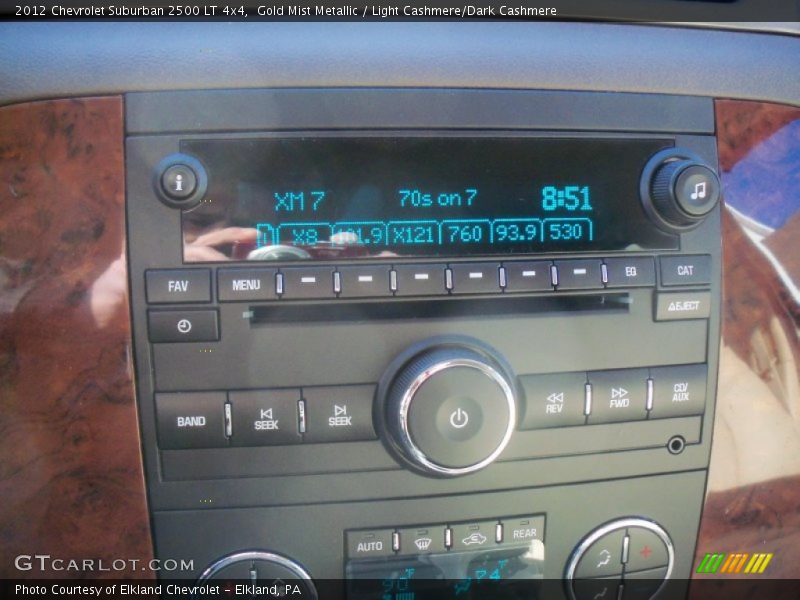 Gold Mist Metallic / Light Cashmere/Dark Cashmere 2012 Chevrolet Suburban 2500 LT 4x4