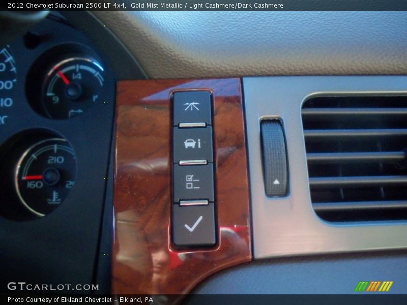 Gold Mist Metallic / Light Cashmere/Dark Cashmere 2012 Chevrolet Suburban 2500 LT 4x4