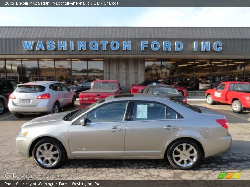 Vapor Silver Metallic / Dark Charcoal 2009 Lincoln MKZ Sedan